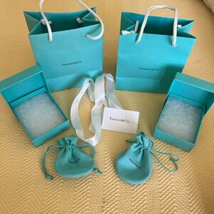 Tiffany & Co. Turquoise Gift Set with Bags and Pouches